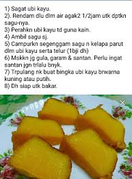 Ubi kayu dibuang kulit dan dibersihkan. Kuih Bingka Ubi Kayu Bakar Kelas Sabun Homemade Terbaik Facebook