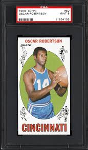 Oscar robertson is a former american basketball player who starred in both the collegiate and professional ranks and was considered one of the top players in the history of the game. 1969 Topps Oscar Robertson Psa Cardfacts