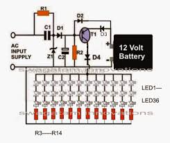 Smd Led Based Emergency Lamp Circuit Homemade Circuit Projects Circuit Projects Led Emergency Lights Emergency Lighting