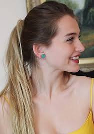 GUMDROP KATE SPADE NEW YORK CUSHION EARRINGS TRANSLUCENT GREEN Beryl studs 