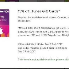 You can use our gift cards to buy items under the woolworths, trenery, witchery and country road labels, and once they're loaded they can be used and reused. 15 Off Itunes Gift Cards At Woolworths Ozbargain