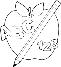 Discover Back To School Apple Images Coloring Page Abc 123 Wecoloringpage Abc Coloring Pages Apple Coloring Pages Kindergarten Coloring Pages