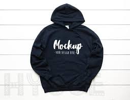 Free Gildan 18500 Navy Basic Mockup Unisex Hoodie Mockup Mock Psd Free Psd Mockups In 2020 Hoodie Mockup Basic Hoodie Unisex Hoodies