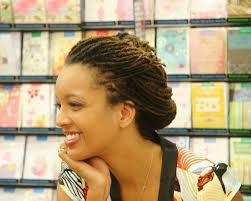 Nadia Chonville à la bibliothèque municipale du François