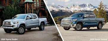 This is where we're here to help. 2020 Toyota Tacoma Vs 2020 Toyota Tundra World Toyota