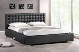 Free shipping on orders over $35. Baxton Studio Madison Queen Modern Bed With Upholstered Headboard In Black