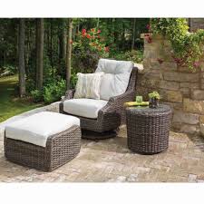 Largo Outdoor Wicker High Back Swivel Rocker Lounge Chair Outdoor Lounge Set Wicker Lounge Chair Weathered Furniture