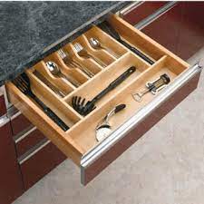 Fixed divider inserts are also available. Drawer Organizers Rev A Shelf Wood Cutlery Tray Drawer Insert For Kitchen Or Dressing Table By Rev A Shelf Kitchensource Com