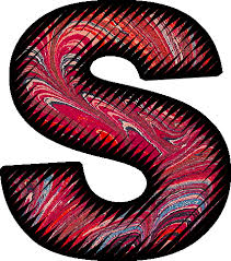 Presentation Alphabets Marbleized Paper Letter S S Letter Images Lettering Alphabet Letter Crafts