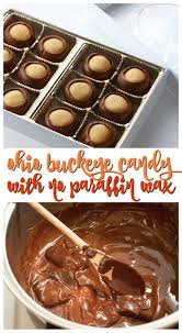 Ohio Buckeye Candy Recipe Without Paraffin Wax Recipe Buckeyes Recipe Ohio Recipes Buckeye Recipe Easy