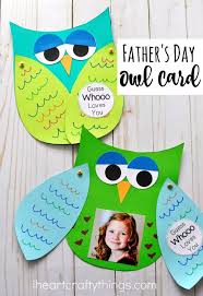 There are so many fun and clever gifts that kids can make for their fathers. Guess Whooo Loves You Father S Day Kids Craft Kids Fathers Day Crafts Crafts For Kids Fathers Day Crafts