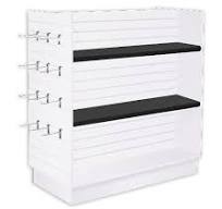 White Slatwall Gondola Display