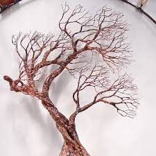 Metal Tree Wall Art Wire Tree Of Life Sculpture By Crowsfeathers Metal Tree Wall Art Tree Wall Art Diy Metal Tree