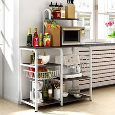 Reasons to get a mini refrigerator. Microwave Oven Stand Cart On Wheels Mobile Utility Cart Baker Rack Shelving Unit Ssline 4 Shelf Metal Rolling Kitchen Storage Cart Organizer Kitchen Islands Carts Home Kitchen Rbafamilylaw Com