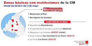 Madrid levanta las restricciones en 31 zonas básicas de salud y 11 municipios la comunidad incluye limitaciones en dos nuevas áreas y mantiene las medidas vigentes. La Comunidad De Madrid Amplia Restricciones A Cinco Zbs Y Las Levanta En Otras Cinco Y Una Localidad Comunidad De Madrid
