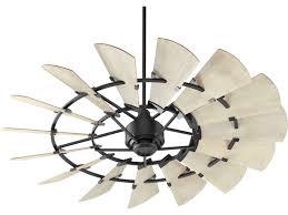 It presents the beauty and durability of the traditional windmill. Quorum International Windmill Noir 60 Wide Indoor Ceiling Fan With Weathered Oak Blades Qm9601569