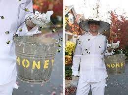 4 Bees The Beekeeper Pink Pistachio Bee Costumes Halloween Homeade Halloween Costumes Bee Costume Diy