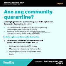 As the philippines faced the coronavirus pandemic, several countermeasures were imposed to curve its spread. Manuel L Quezon Iii Ø¯Ø± ØªÙˆÛŒÛŒØªØ± Habang Lockdown Ang Ginagamit Na Salita Ang Nasa Patakaran Ng Pamahalaan Ang Konsepto Ng Community Quarantine Bilang Proseso Para Kontrahin Ang Pagkalat Ng Covid 19ph Mula Sa