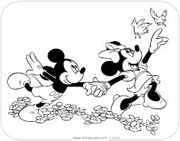 More 100 coloring pages from cartoon coloring pages category. Mickey And Minnie Mouse Coloring Pages Disneyclips Com