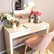 Makeup storage ideas ikea malm makeup vanity with mirror. D O R O T H Y P R O Blog On Instagram My Dreamy Little Spot To Get Ready Or Work On The Computer Love That This Space Ser