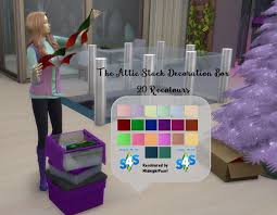 Mod The Sims The Attic Stack Decoration Box 20 Colours Sims 4 Seasons Sims Sims 4