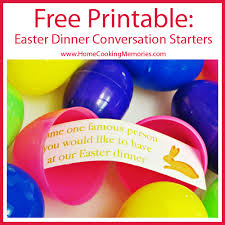 You've done all the legwork and purchased the beer and wine. Free Printable Easter Dinner Conversation Starters Home Cooking Memories