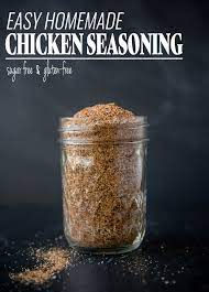 Easy Chicken Seasoning Recipe Sugar Free Gluten Free Vindulge Recipe Chicken Seasoning Chicken Seasoning Recipes Grilled Chicken Seasoning