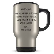Whatever your man is into, he whatever your boyfriend is keen on, you can never go wrong with a book as long as you think about what he truly loves. Funny Boyfriend Gift Boyfriend Travel Mug Gift For Boyfriend Gag Gifts For Boyfriend Boyfriend Birthday Gifts Bf Travel Mug Bf Mug Wish