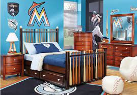 Batter Up Cherry 5 Pc Full Slat Bedroom Bedroom Sets Dark Wood Bedroom Furniture Stores Twin Bedroom Sets Boys Bedroom Sets