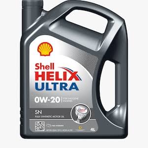 SHELL 0 W 20 ENGINE OIL SHELL ULTRA 4 LTR - Part Number: SHELL0W204LTR