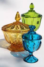 Get the best deals on collectible kitchen storage & organization replacement lids when you shop the largest online selection at ebay.com. Mod Vintage Genie Jar Colored Glass Candy Dishes Blue Green Viking Glass Amber Glass