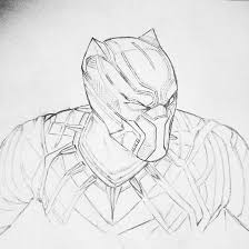 Black Panther Marvel Art Drawings Avengers Drawings Black Panther Drawing