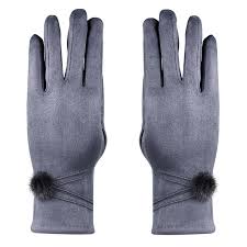 Winter Gloves For Women - Grey – BONJOUR