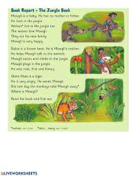 Check spelling or type a new query. Jungle Book Worksheet