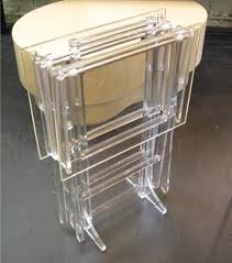Acrylic Tv Tray Tables Clear Tv Tray Table Acrylic Furniture Tv Trays
