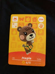 Animal Crossing Amiibo Card Maple Mercari Animal Crossing Amiibo Cards Animal Crossing Animals