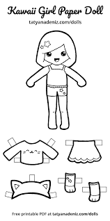 Paper doll coloring pages for girls. Pin On Y6 Craft