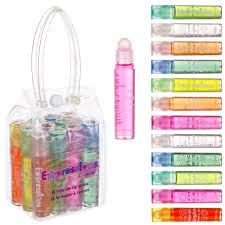 Infused with natural dried flowers and a light, fruity scent, our unique moisturizing formula rolls on clear for a subtle shine. Expressions Girl Roll On Lip Gloss Set With Carrying Case 12 Piece Glossy Lip Make Up For Kids And Teens Fruity Flavors Non Toxic Kid Friendly Party Gift Best Friends Buy Online In