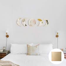 Big bedroom mirrors large wall mirror designs careercalling me. Scandinavian Bohemian Home Decor Design Wooden Moon Phase Wall Mirror Acrylic Bedroom Decoration Self Adhesive Ornament Living Room Decor Walmart Com Walmart Com