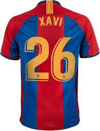 1998 1999 Nike Xavi Barcelona Retro Home Jersey Soccerpro