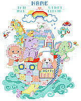 Baby birth announcement cross stitch pattern free. Kooler Design Studio