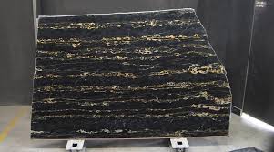 Offering a dark background, it makes for an elegant stone suitable for any space. Nero Portoro Marble Slab Archivi Acemar