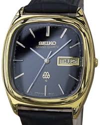 Seiko Grand Quartz Gold Capped Stainless Steel Vintage 35mm Mens Watch Year 1980 Watches For Men Seiko Seiko Watches