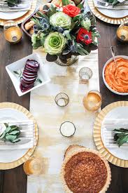Gold and White Thanksgiving Tablescape