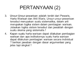 Prinsip dan proses pemuliharaan bahagian iii: Bagaimana Pembagian Warisannya Ppt Download
