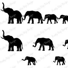 Digital Elephant Family Holding Tails Clipart Elephant Eps Etsy Elephant Family Tattoo Elephant Family Elephant Family Art