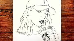 Ticari kullanım için ücretsizdir kaynak gösterilmesi gerekmez telif hakkı ücretsizdir. Starbucks Kahve Icen Kiz Cizimi How To Draw A Girl Drinking Starbucks Coffee Asmr Drawing