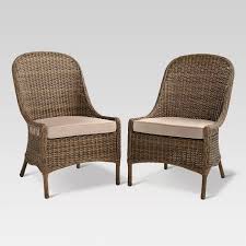 Mayhew 2pk All Weather Wicker Patio Dining Chair Threshold Target Wicker Dining Chairs Wicker Patio Chairs Patio Furniture Collection