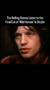 Via @psychedelicarchives In December 1969, The Rolling Stones gathered  inside Muscle Shoals Sound Studio in Sheffield, Alabama to listen to a  playback of “Wild Horses.” The track had been recorded over three