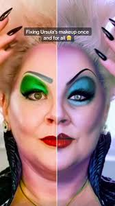 Fixing that busted ass makeup once and for all 😤 @Disney hire me next time  #thelittlemermaid #ursula #melissamccarthy #ursulamakeup #ariel #digitalart  #digitalartist #hallebailey #disney